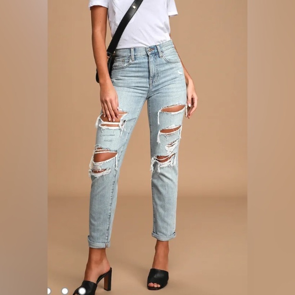 Women’s Pistola Presley ‘90s roller light wash high rise distressed denim, 25